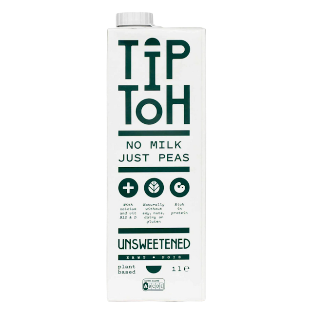 Carton of plant-based dairy unsweetened by TipToh
