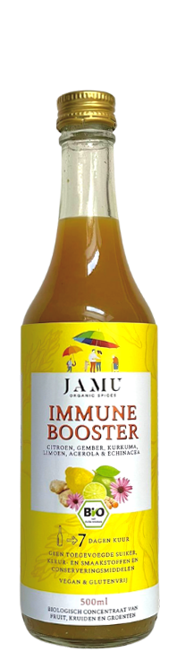 Bottle of Immune booster drink by Jamu