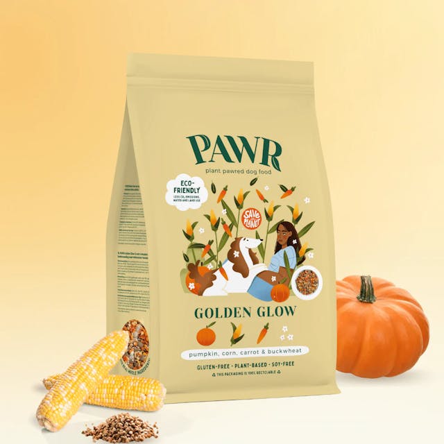 Bag with dog food, corn cob and pumpkin by PAWR