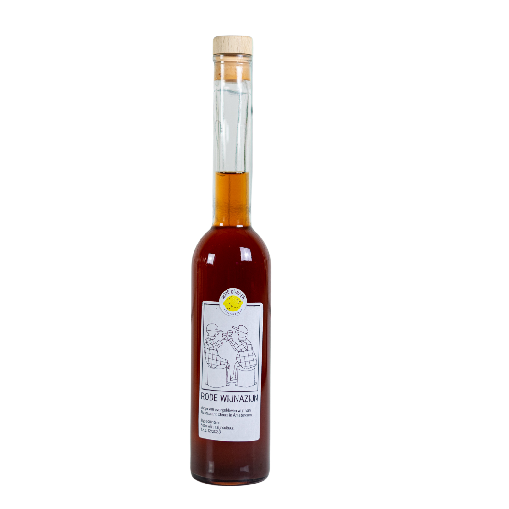 Bottle of red wine vinegar by Roze Bunker