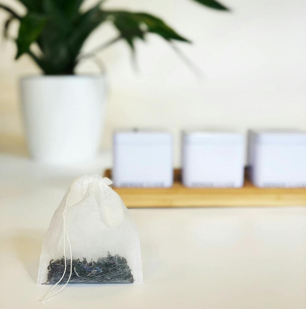 Organic tea filter bag by Senza Tea