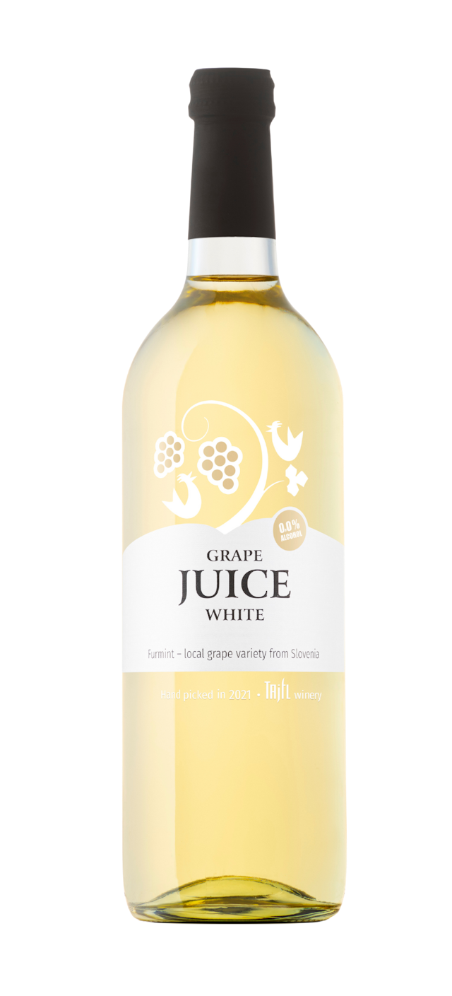 Alcohol-free white grape juice from Tajfl