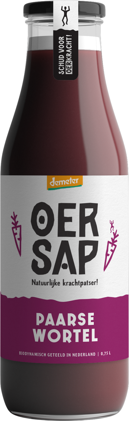 Bottle of Purple carrot vegetable drink by OERsap