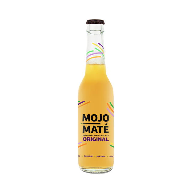 Bottle of non-alcoholic maté Original by Mojo Maté