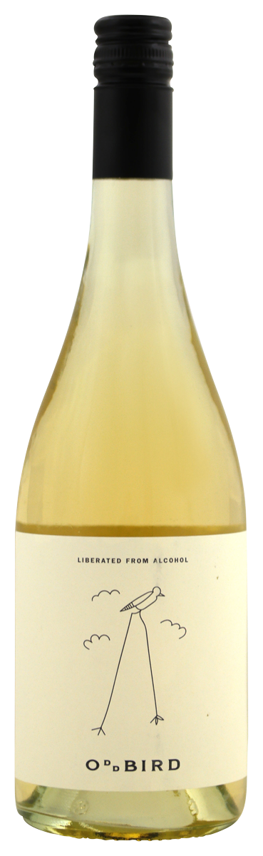 Bottle of non-alcoholic white wine Low Intervention Organic White No 1 by Oddbird