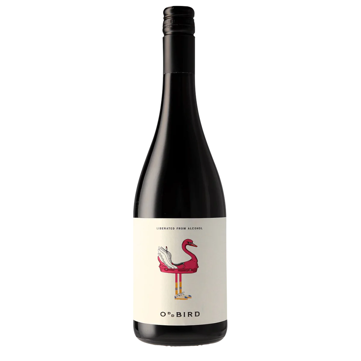 Bottle of non-alcoholic red wine Low Intervention Organic Red No 1 by Oddbird